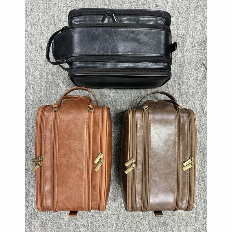 Карманы ПУ Косметичка Женская Мужская Дорожные Принадлежности Сумка для Макияжа Водонепроницаемый Органайзер для Косметики и Средств для Умывания