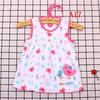 Newborn Baby Cotton Dress Regular Sleeveless A-Line Girl Dresses 0-24 Months