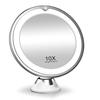 Flexible  10x Magnifying Mirror LED LightingTouch Screen Portable Dressing Table Makeup Dry Battery