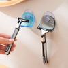 Suction Cup Razor Holder Punch-free Manual Razor Shaver Storage Rack Drain Wall-mounted Bathroom Storage Rack