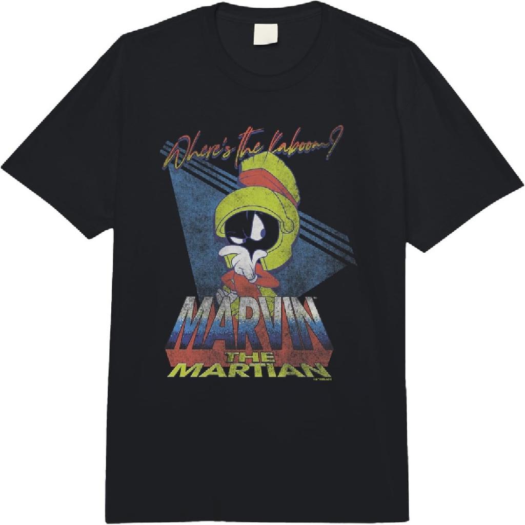 Looney Tunes Марвин Завоеватель Ретро Где Кабум_ Comfort Colors Взрослая Тяжелая Футболка