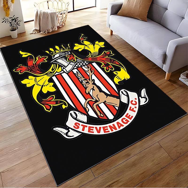 Stevenage FC Crest Carpet suitable as a non-slip mat for the living room or bedroom sofa