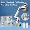 Universal Rotation Faucet Attachment Sink Swivel Extender, Built-in Filtration System And Four Gear Water Outlet, 1040 Kitchen Saving Aerator