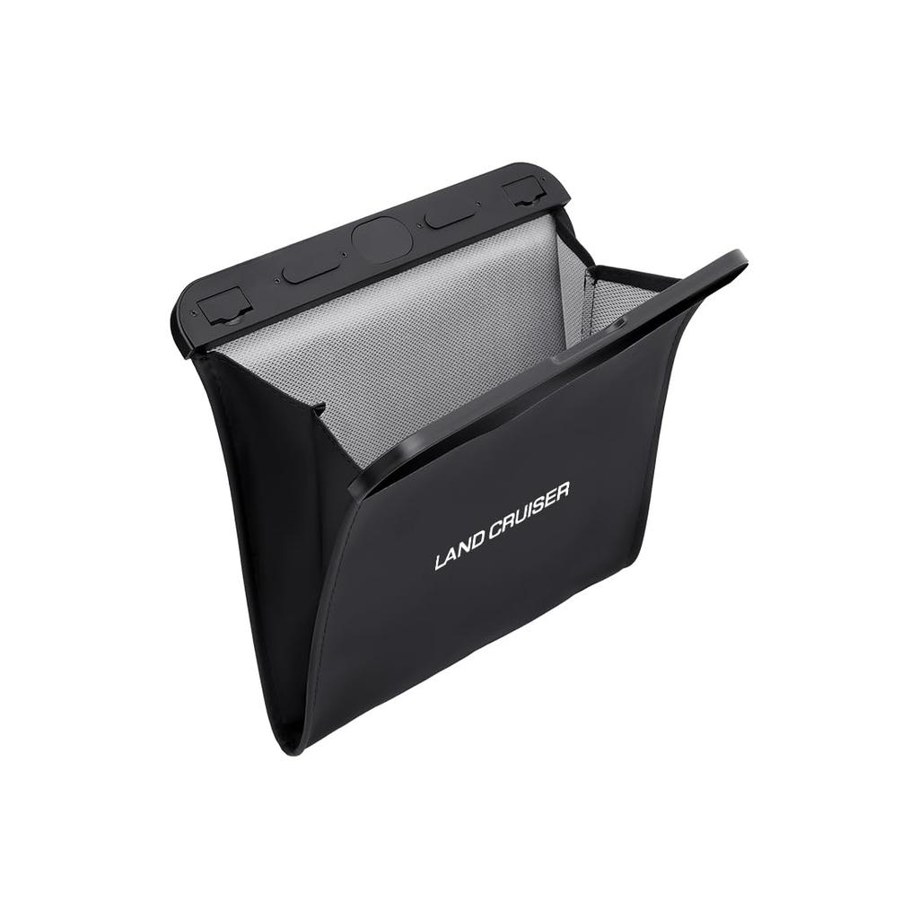 Slim Car Trash Can for Land Cruiser 70 Series and 250 PU Leather Storage Box for Small Rear Car 1 Piece with Land Series, Magnetic, Waterproof, Items,