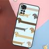 Чехол с собакой таксой для Redmi Note 12 Pro 8 9 10 11 Pro Note 9S 10S 11S 8T Redmi 10 12C 9C 10A 10C