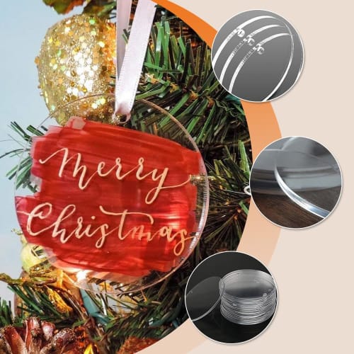 Прозрачные акриловые листы Aquafix, диаметр 50 мм, толщина 3 мм, круглые акриловые листы для DIY-декора, брелоков, рекламы, вывесок, с защитной пленкой (