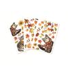 Sticker Cartoon Cat Pumpkin Maple Leaves Sunflower Double-sided Autumn Thanksgiving Holiday Decoration Removable Electrostatic