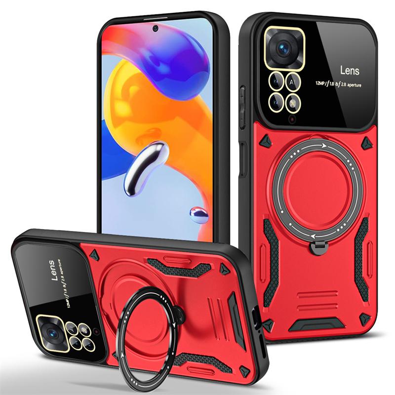 For Redmi Note11 Pro 11Pro Case Magnetic Ring Bracket Bumper Armor Phone Cases for Xiaomi Redmi Note 11 11S 4G Back Cover