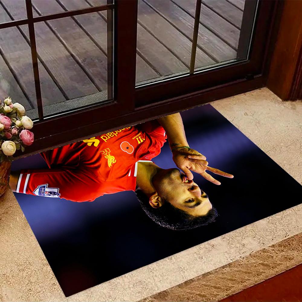 Ecuadorian Football Legend Floor Mat Perfect for Game Room Dormitory Kitchen Entryway Anti-slip Rug Anime Office Decor