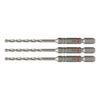 VESSEL Concrete Drill Bit Cushion Set, Drill, 3.5mm, 3-Piece Set, ACD-3S-3.5