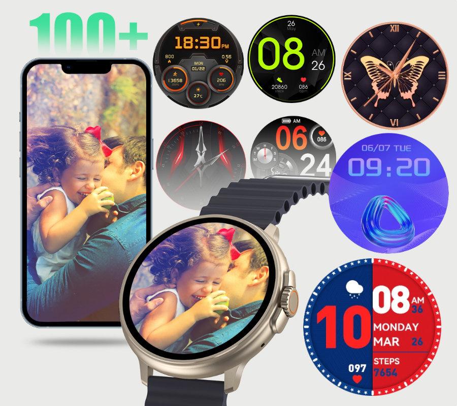Smartwatch Unisex Rubicon Rncf15 - Bluetooth Call, Ładowanie Bezprzewodowe (Sr057B)