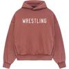 Fear of God Essentials Heavy Fleece Vintage Shrunken Hoodie Crimson Men Tops Red 192BT246216F