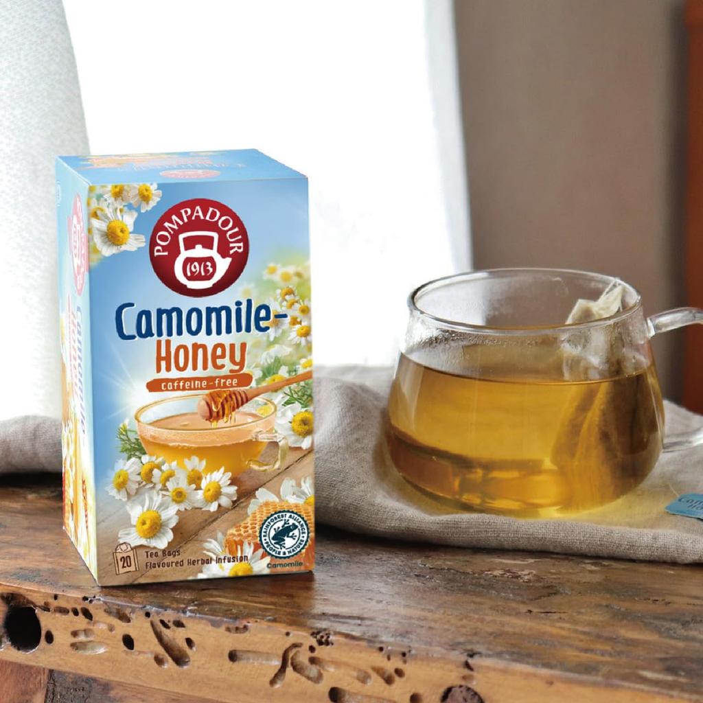 Pompadour Chamomile Honey 20 Tea Bags 71097 X 10 Sets