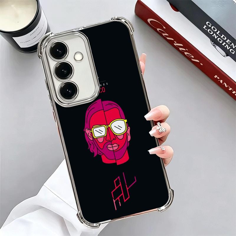 PNL QLF Rapper Singer Soft Phone Case For Samsung A17 A27 A07 A37 A57 A16 A56 A15 A55 A14 A54 A13 A53 A26 A36 A25 A35 A24 A34 A2
