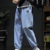 Джинсы больших размеров, мужские свободные джоггеры, уличная одежда, джинсы-шаровары, брюки-карго, джинсовые брюки до щиколотки