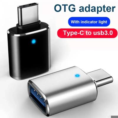 Адаптер USB 3.0 - Type C LED OTG - USB C USB-A - Micro USB Type-C Female Connector для адаптеров HUAWEI Samsung Xiaomi POCO