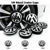 2026 Hot GT 4pcs Set Car Wheel Center Caps 55mm-76mm Hubcap Covers for VW Volkswagen Jetta MK5 Golf Passat - Styling Wheel Center Caps