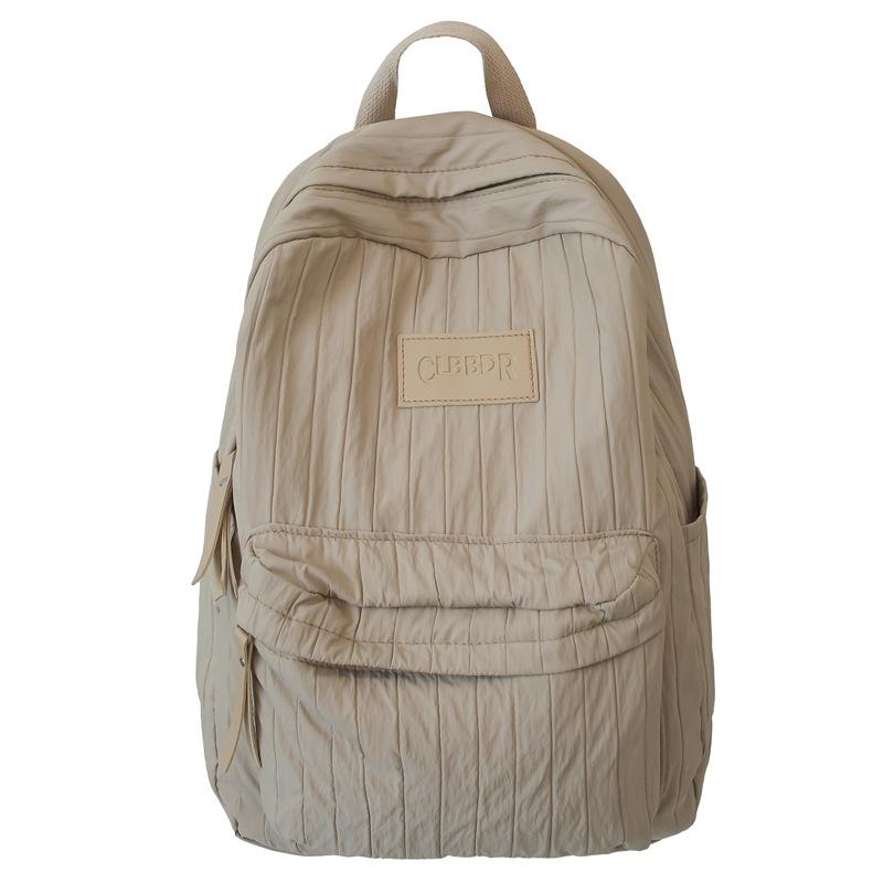 Женская школьная сумка, однотонный рюкзак большой вместимости, легкий дорожный рюкзак