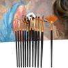 12PCS Comfortable grip Special Shape Paint Brushes  Handmade craft painting