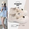 Global ZHQ5196 белые туфли для папы, женские летние полые уродливые милые туфли, универсальные повседневные нишевые дизайнерские спортивные туфли