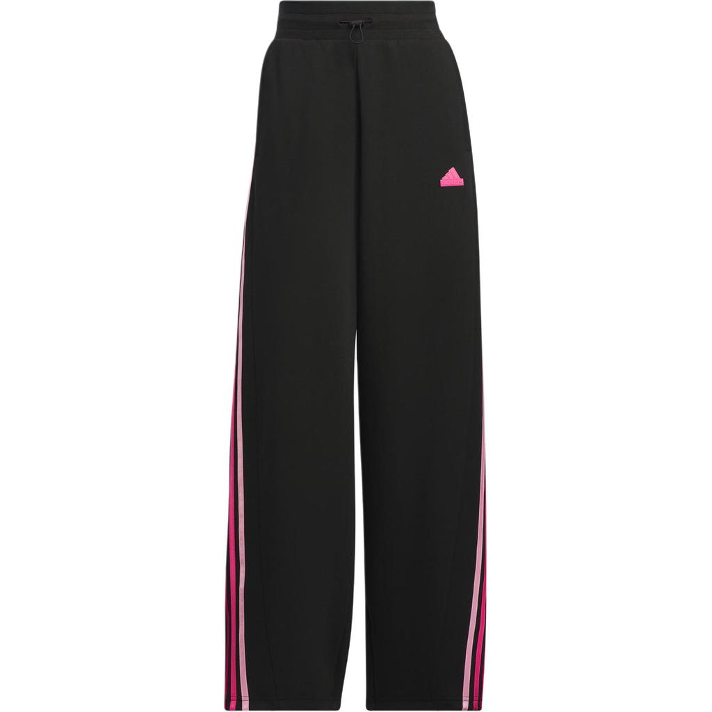 Adidas Dance Retro Sport Side Stripe Loose Casual Comfortable Knit Pants Women Pants Black JJ3565