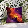 Cyberpunk Gradient Tone Pillow Case Anti-dustmite Pillowcase Invisible Zipper Silky Short Plush Sofa Cushion Cover