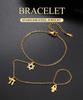 Dawapara Star of David and Chai Bracelet Hand Chain Jewish Hexagram Good Luck Judaica Jewelry Stainless Steel Jewelry