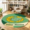 Round Rug Custom NameHammarby Pattern Non Slip Carpet Home Floor Decor