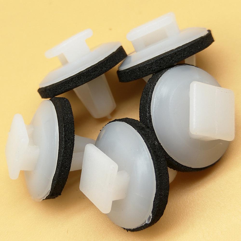 50 White Car Door Panel Clips for Honda, Toyota, Mazda, Nissan, Suzuki (50 Count, D79)
