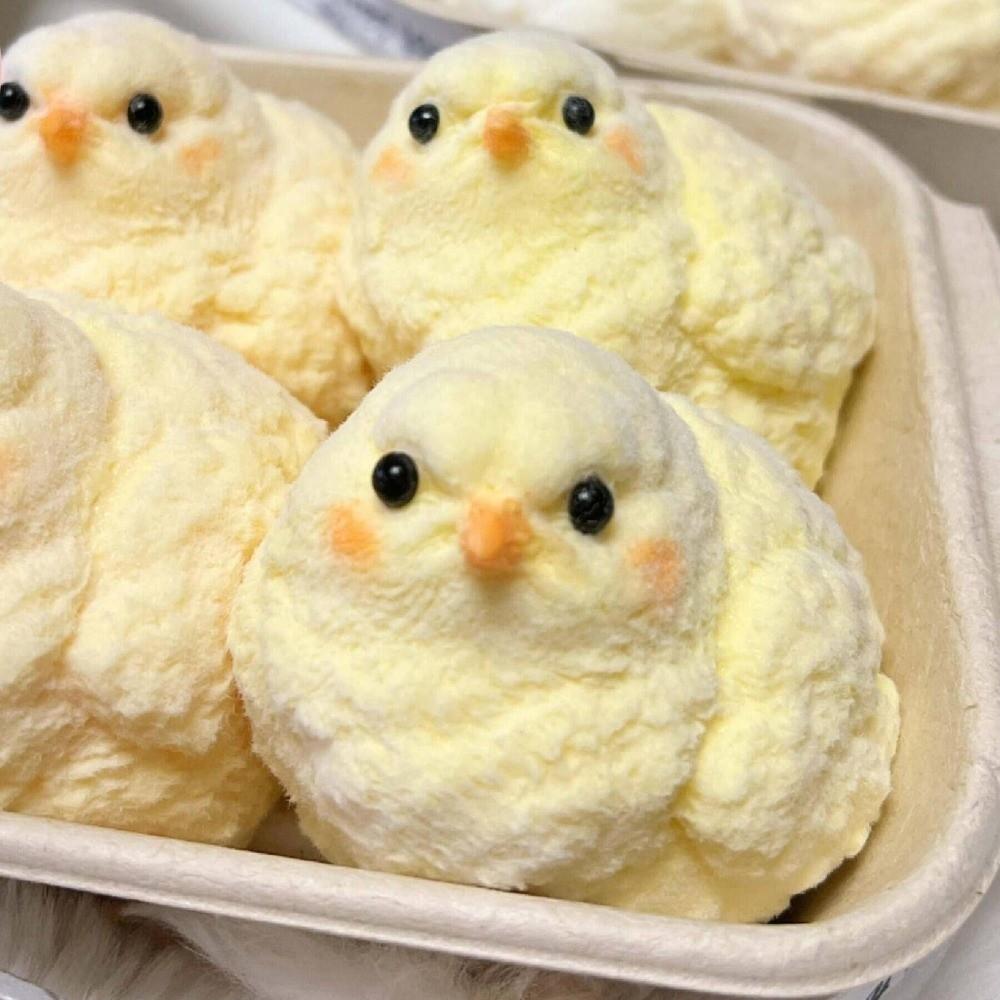 Slow Rebound Squeeze Toy Handmade Stress Relief Toy Cute Squeeze Chick Toy for Adults