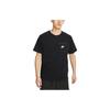 Solid Color Front Pocket Crew Neck Casual Short Sleeve T-Shirt Men Tops Black DQ2414-010