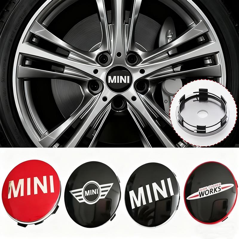Для MINI Coopers JCW F54 F55 F56 F60 4 шт. 56 мм Стайлинг автомобиля Колпачки центральных отверстий колес Автомобильные колпаки на колеса Аксессуары для декора экстерьера mjewr55