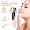 EMS Facial Massager LED Light Therapy Sonic Vibration Wrinkle Removal Skin Tightening Warm Cool Treatment Skin Care Beauty Device