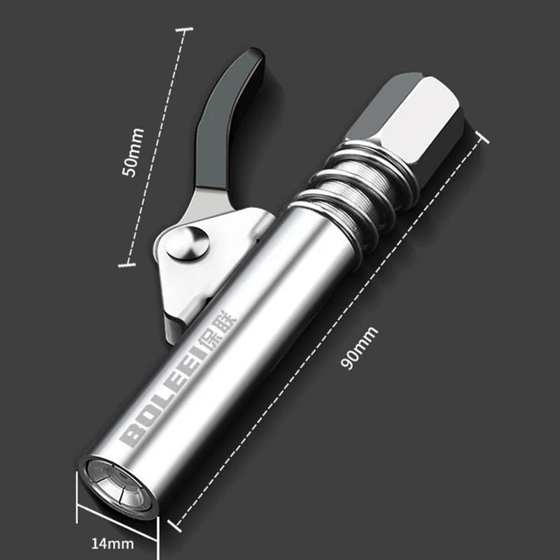 Grease Gun Coupler Quick Lock Release Syringe Lubricant Nozzle 10000 PSI 1/8" NPT Heavy Duty High Pressure Grease Coupler Tip