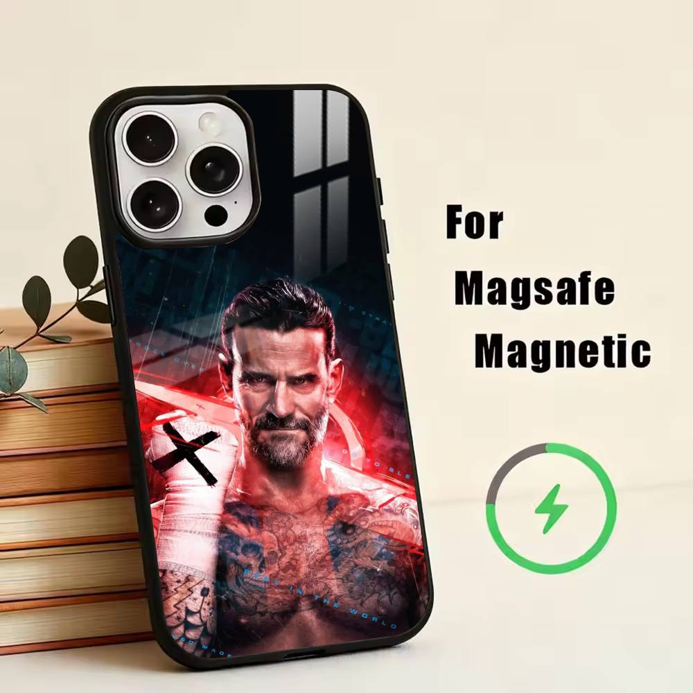 CM P-Punk Phone Case For iPhone17,16,15,14,13,12,11 Plus,Pro Magnetic For Magsafe Wireless Charging