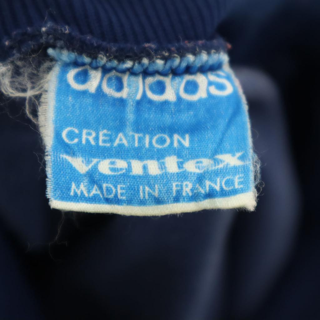 adidas 60s Made in France VENTEX Worldmark Track jacket Navy Jersey Men's Used