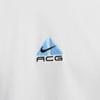 Nike Мужская футболка с длинным рукавом и вышивкой логотипа ACG Lungs, в рубчик, с круглым вырезом, Топы Summit-White DR7753-123