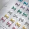 50Pcs Pearlescent 3D Nail Art Bow Charm For Nails Decoration Design Kawaii Manicure Accessories Bow-knot DIY Craft Supplies