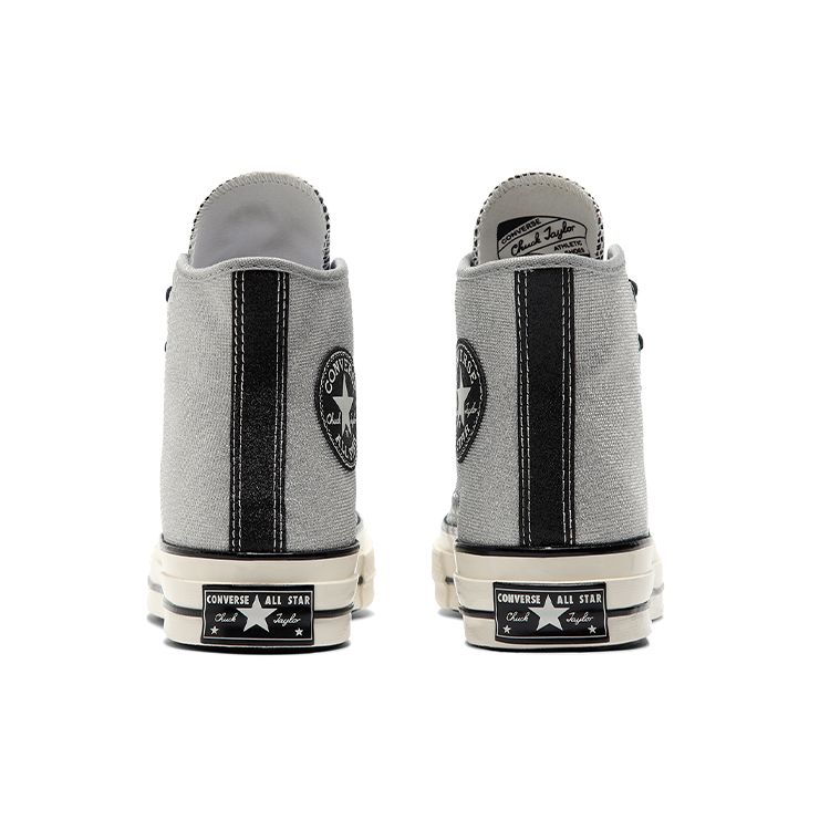 Converse Chuck 70 High Icy Shine - Серебряные женские кроссовки Black Egret 572038C