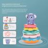 Children's Elephant Stacking Joy Tumbler Electric Toy Baby Puzzle Toy Fun Cash Register Toy Infant Early Education Toy Gift