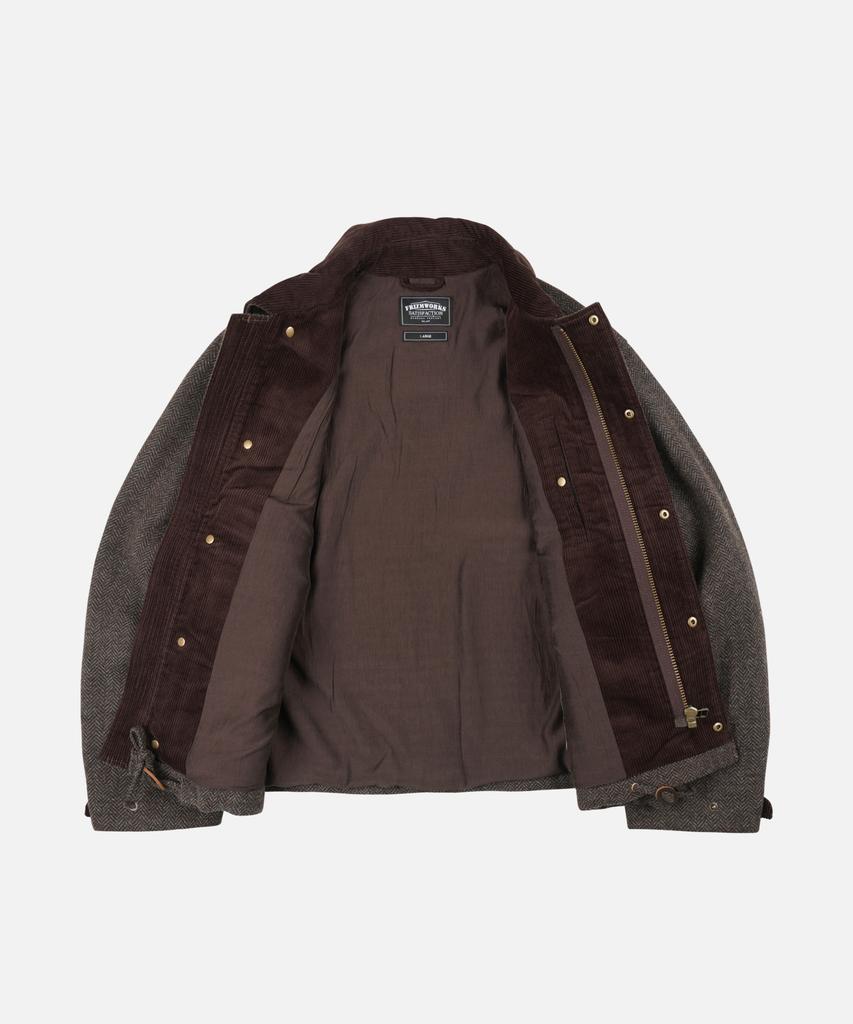 FRIZMWORKS Herringbone Wool Hunting Jacket _ Pine Brown
