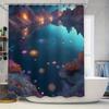 Напечатанная на 3D шторка для душа Водонепроницаемый декор для ванной Комнатные шторы для домашнего декора Разных цветов Дизайн абстрактного искусства С