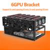 2021 Heighten For ETH BTC Ethereum 6/8 GPU Open Air Mining Rig Frame Case Computer Crypto Coin