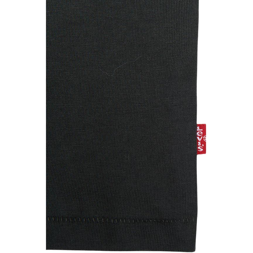 Женская футболка Levis с принтом логотипа в виде букв, простая футболка с круглым вырезом и короткими рукавами, черная 0019G-0000
