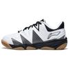 Durable Breathable Low-Top Badminton Shoes Unisex Shoes White Black AYTT025-1