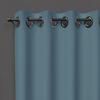 Eyelet Curtain 135X250 Cm BLACKOUT Celadon Blue, by Soleil D'ocre