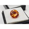 Orange Color Zircon Round Cut 5+ Ct Stunning Certified Loose Gemstone