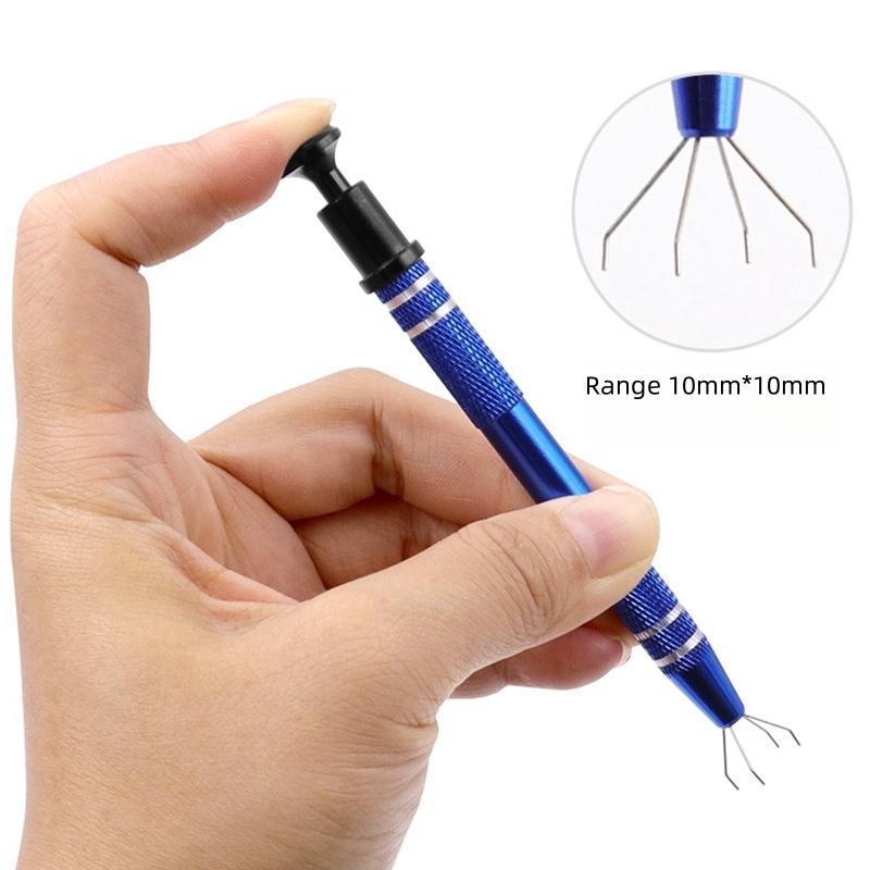 4-Claw IC Chip Extractor Remover Tool Precision Parts Grabber Extractor Pick Up Puller for Electronic Component Nuts Repair Tool