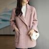 Loose Leisure Style Women Wool Coat Double Breasted Casacos Feminino Cashmere Clothes