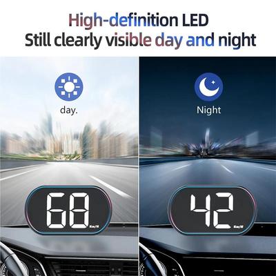 GPS Автомобильный цифровой спидометр HUD Head Up Display Eletronicos Speed Alarm Gadgets Inteligentes Для всех автомобилей MPH KMH X1A1